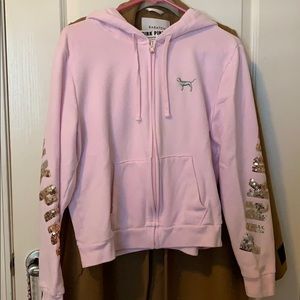 SOLD Pink Victoria secret sequin jacket SOLD